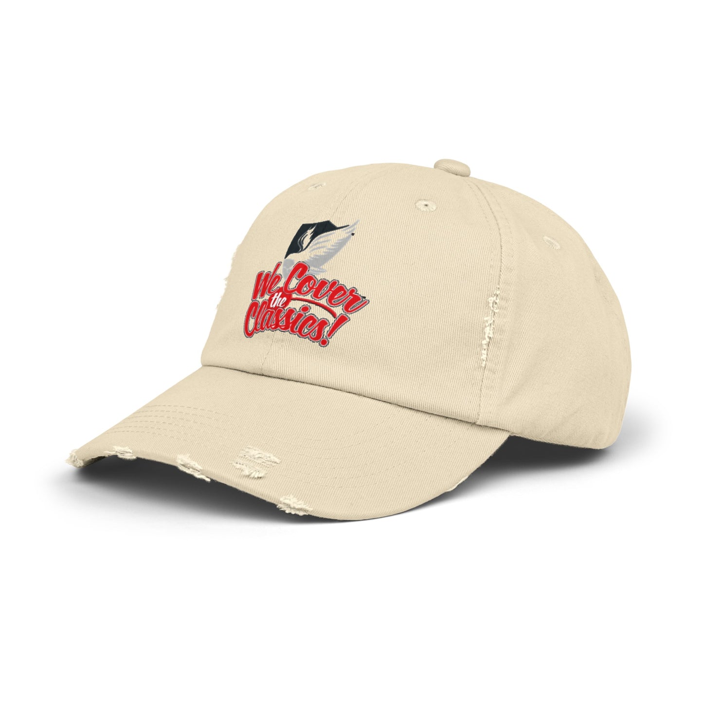 "We Cover the Classics" Unisex Distressed Cap