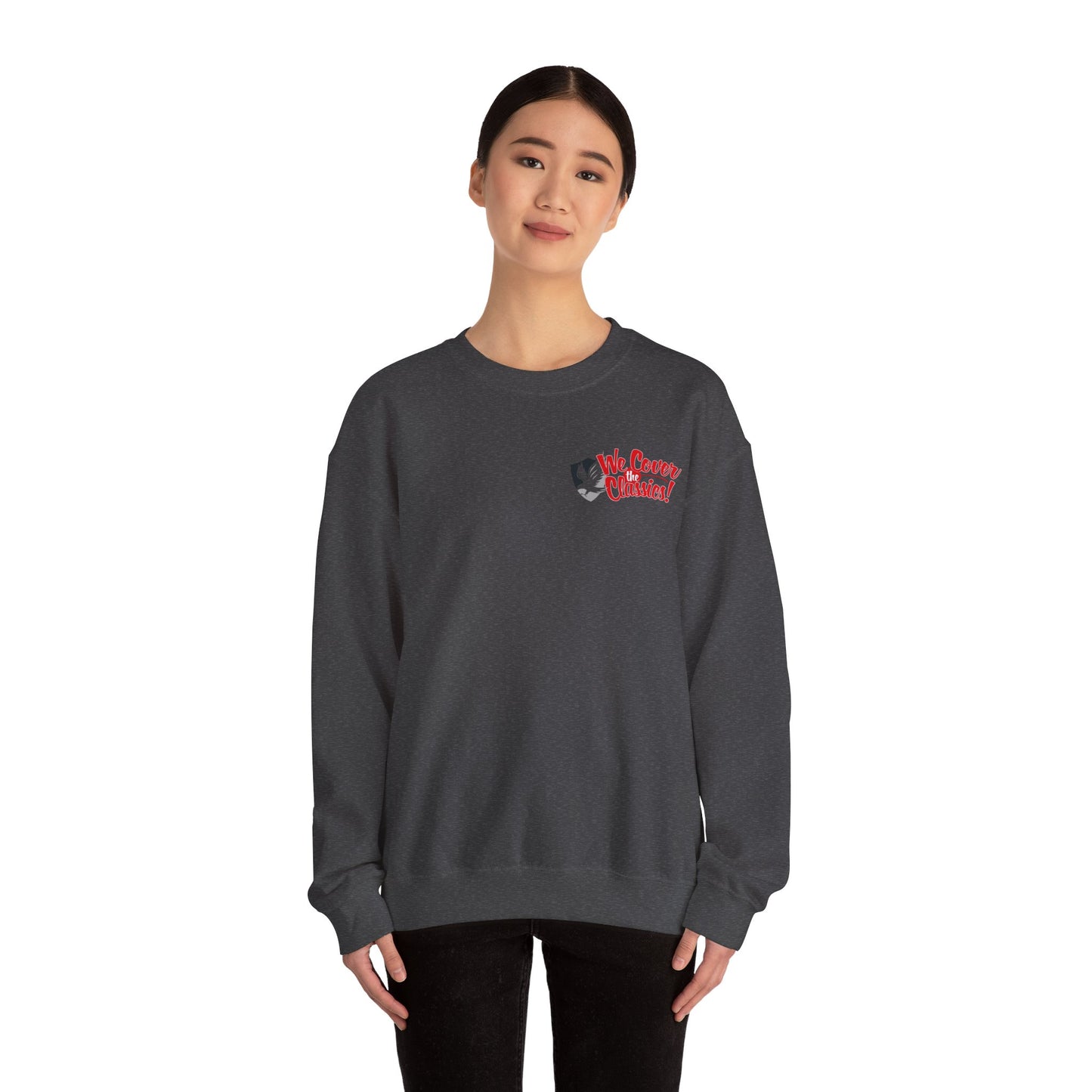 "We Cover the Classics" Unisex Heavy Blend™ Crewneck Sweatshirt