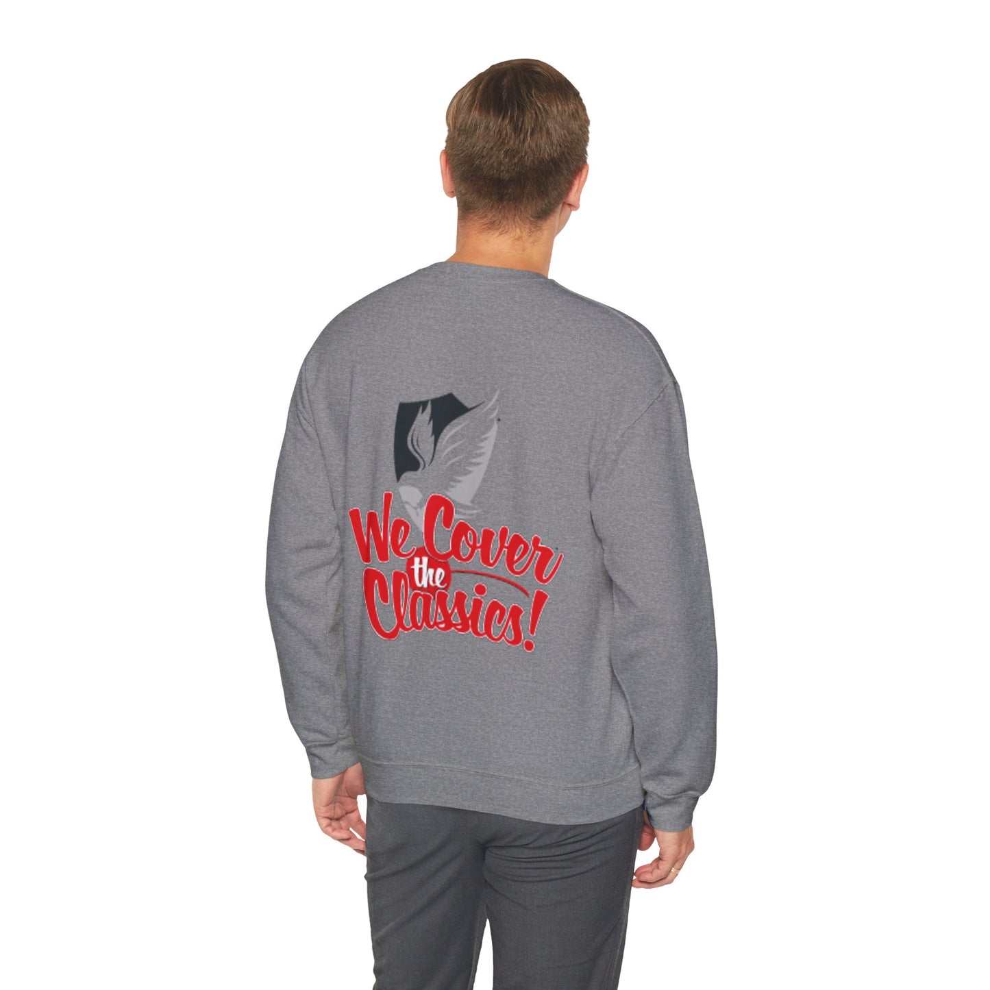 "We Cover the Classics" Unisex Heavy Blend™ Crewneck Sweatshirt