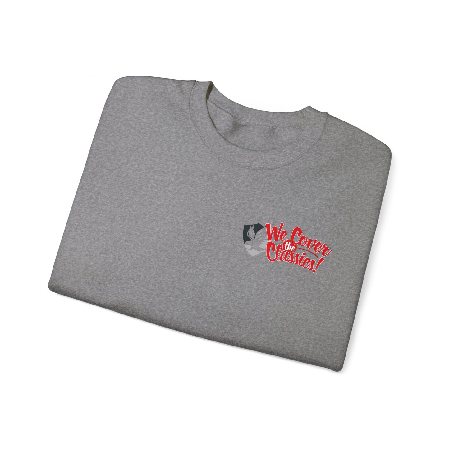 "We Cover the Classics" Unisex Heavy Blend™ Crewneck Sweatshirt