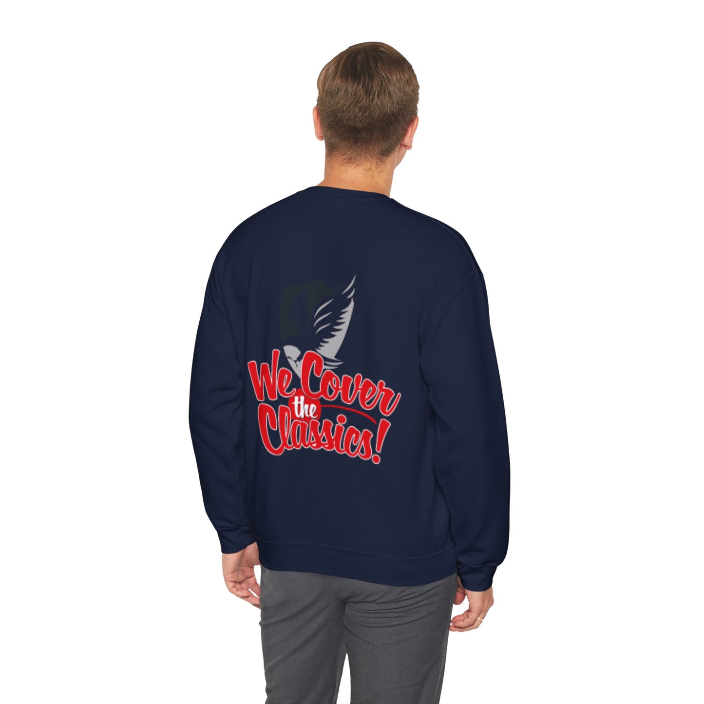 "We Cover the Classics" Unisex Heavy Blend™ Crewneck Sweatshirt