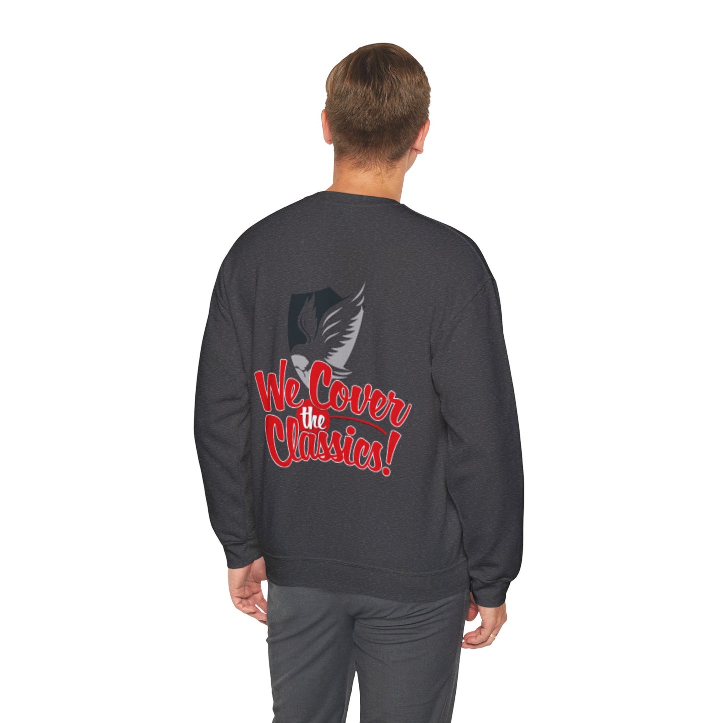 "We Cover the Classics" Unisex Heavy Blend™ Crewneck Sweatshirt