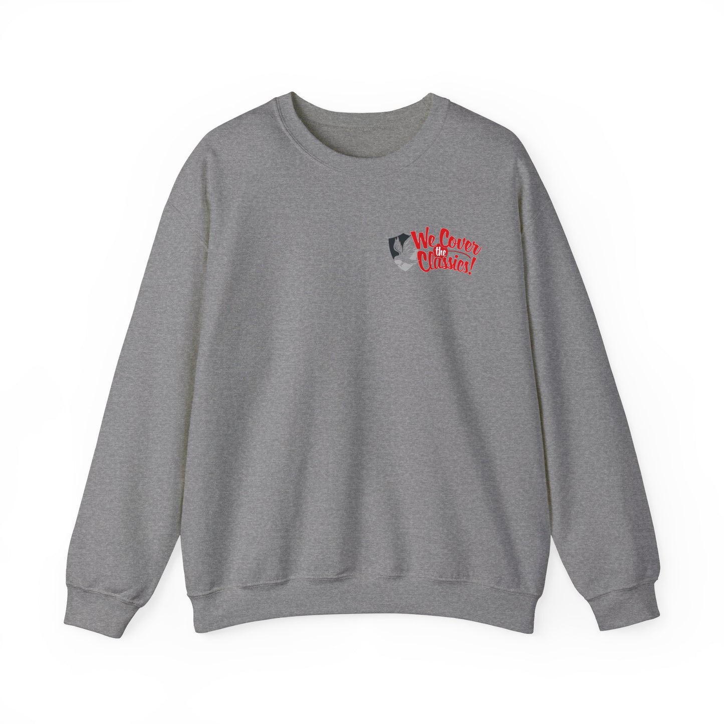 "We Cover the Classics" Unisex Heavy Blend™ Crewneck Sweatshirt