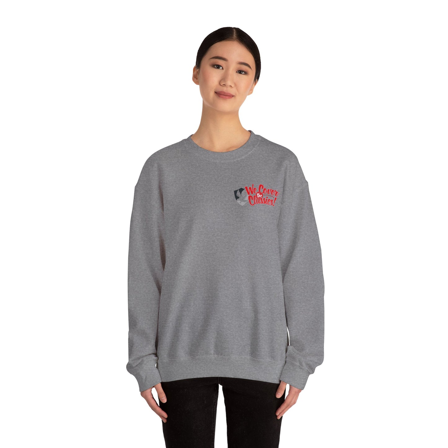 "We Cover the Classics" Unisex Heavy Blend™ Crewneck Sweatshirt